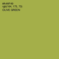 #A4AF49 - Olive Green Color Image